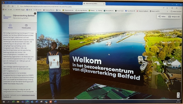 Foto digitaal bezoekerscentrum